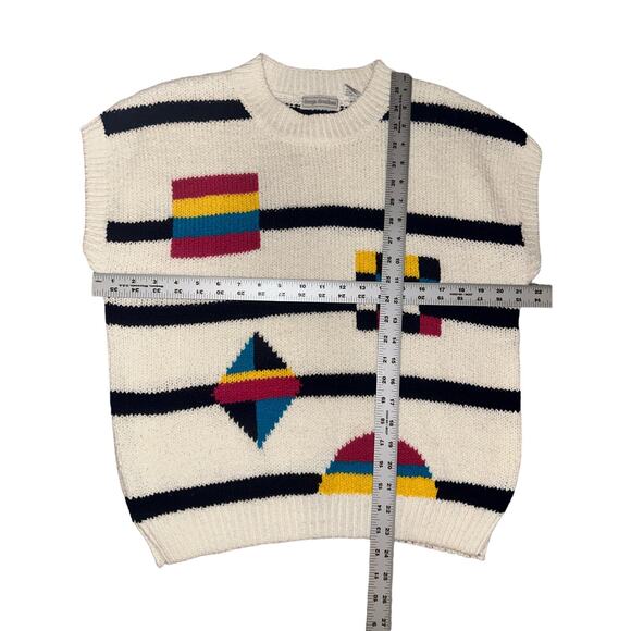 Vintage Design Directions SWEATER Size Large- Vintage‎ Bright Colors Shapes - Picture 7 of 8